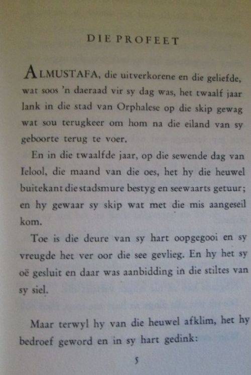 Die Profeet - Kahlil Gibran