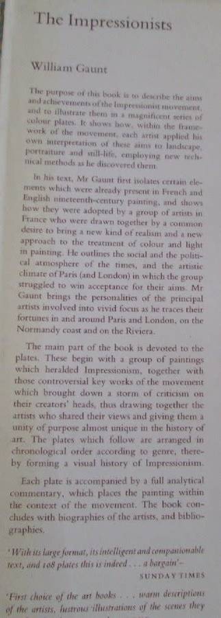 The Impressionists - William Gaunt - Hardcover - 296 pages