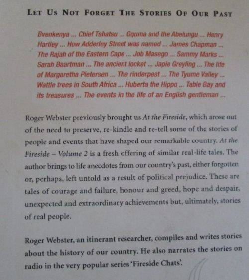 At the Fireside Vol 2 - True South African Stories - Roger Webster