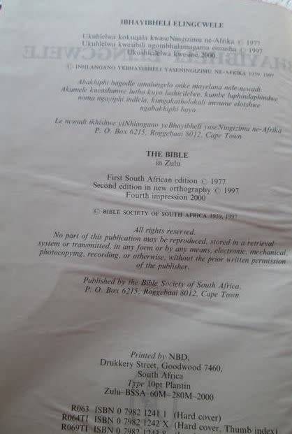 Ibhayibheli Elingcwele (Zulu Bible)