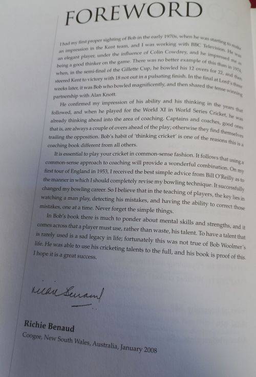 Bob Woolmer`s Art and Science of Cricket - Large Hardcover