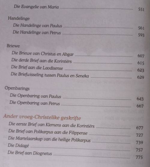 Apokriewe Ou en Nuwe Testament - Verlore Boeke uit die Bybelse Tyd - Hardcover - 791 pages