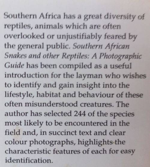 Three Books on South African Birds and Snakes - These are virtually new