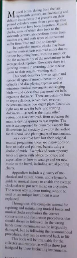 Restoring Musical Boxes & Musical Clocks - Arthur W J G Ord-Hume - Hardcover - 368 Pages