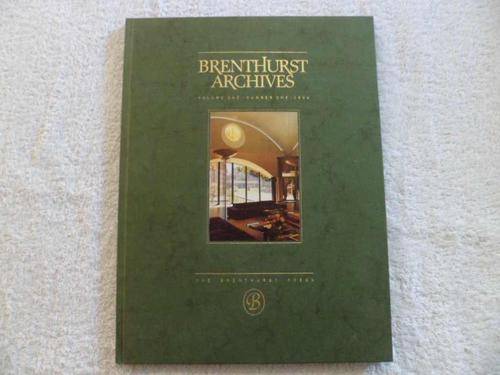 Brenthurst Archives Volume One - Number One 1994