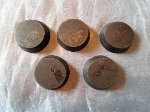 I HAVE 5 STUNNING LITTLE WOODEN DIPPING BOWLS - REAL NICE PIECES!!!!