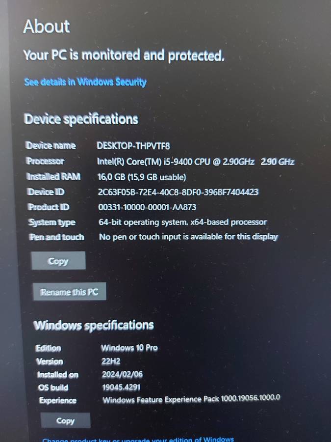 i5 9th gen PC **BARGAIN**