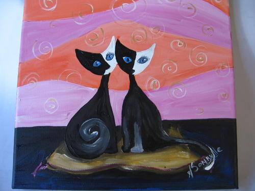 McKatz    Twins      260x260mm     by South African Artist dSomm'ville