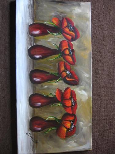 Red's Delight       300x610 mm     by South African Artist dSomm'ville
