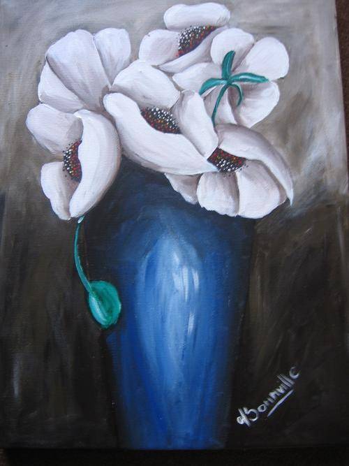 Ice Poppies   -01 [400x300mm ]   by  -   International Selling Artist   -    dSomm'ville