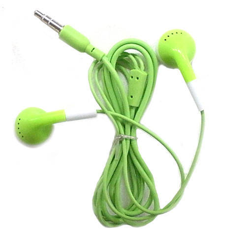 3.5mm Stereo Earphones Headphones - Green