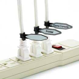 New Kableflags DIY Blank Park of 10 - Identify plugs and cables with ease