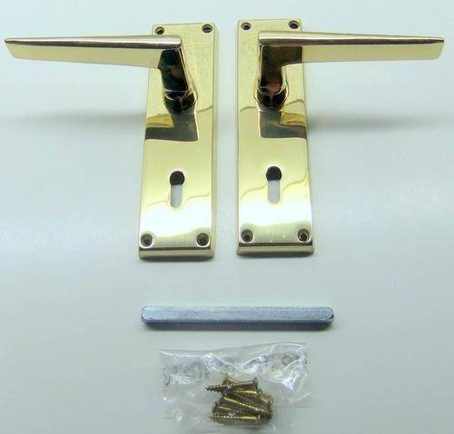 DOOR HANDLES ( SOLID BRASS) x 3,1/2 Pairs