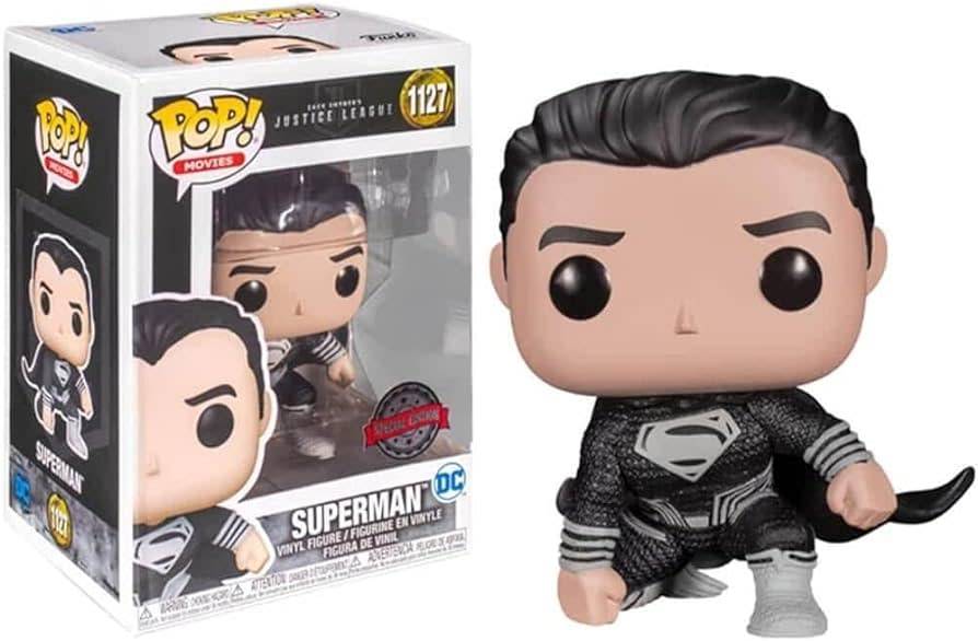 Funko Pop Justice League Superman Black Cape ( Minor Box Wear )