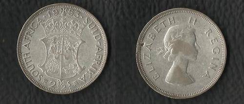 Silver 1953 Half Crown