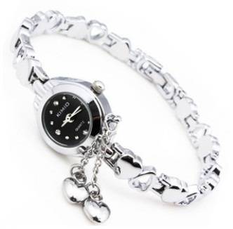 ***ALL NEW SUPER VALUE***STUNNING CHARM BRACELET WATCH IN BLACK***R10 BID INCREMENTS***