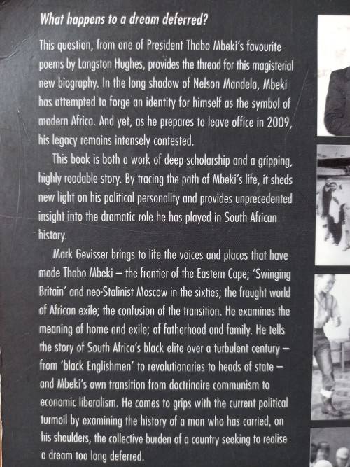 Thabo Mbeki: The Dream Deferred Mark Gevisser - Large Softcover