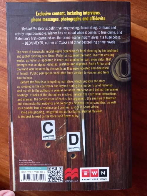 BEHIND THE DOOR: The Oscar Pistorius and Reeva Steenkamp Story by Mandy Wiener - Large Softcover