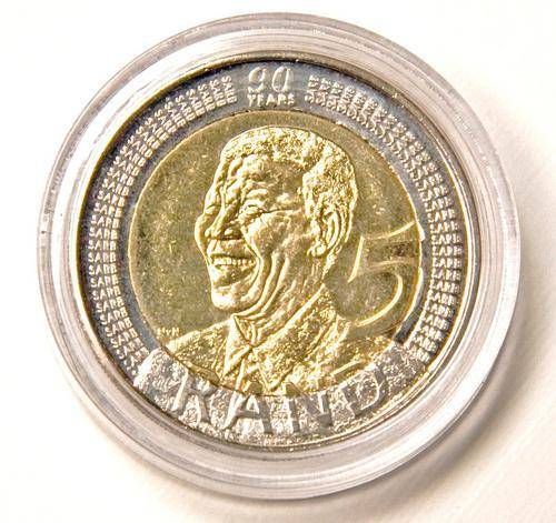 Untouched 2008 R5 coins in capsules. Bid per coin