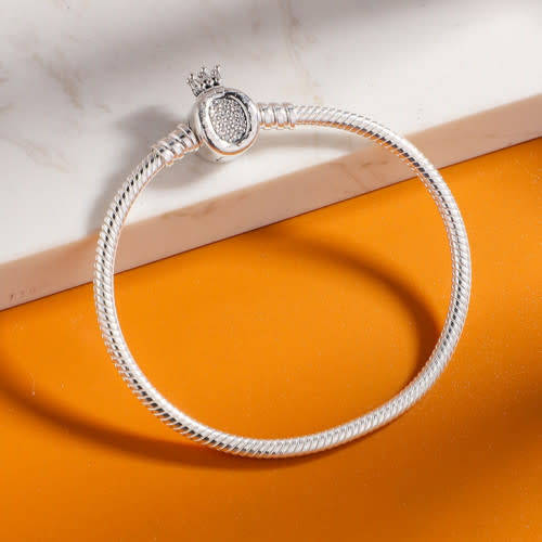 Authnetic Sterling Silver Snake Chain Bracelet