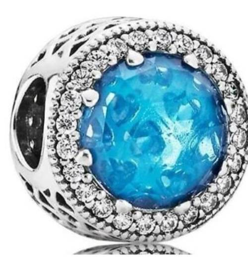 RADIANT HEARTS CHARM BLUE