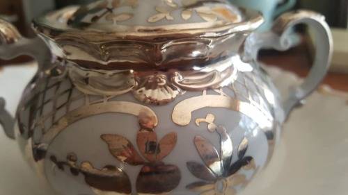 Silver embosses lidded sucrier