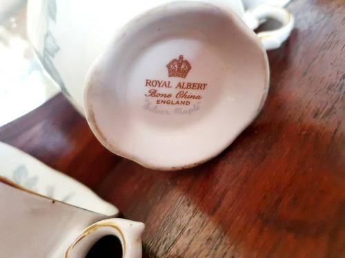 Royal Albert Silver Maple you are bidding on a single cup only    (11 available)