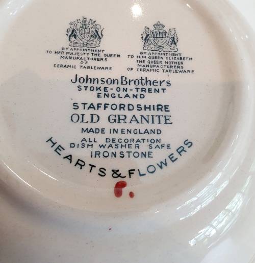 Hearts and Flowers salad bowl Johnson Brothers
