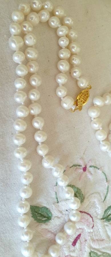 Pearls string of geniune Baroque pearls