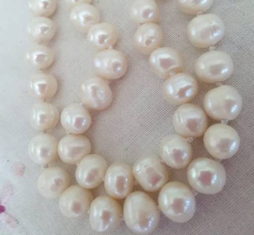 Pearls string of geniune Baroque pearls