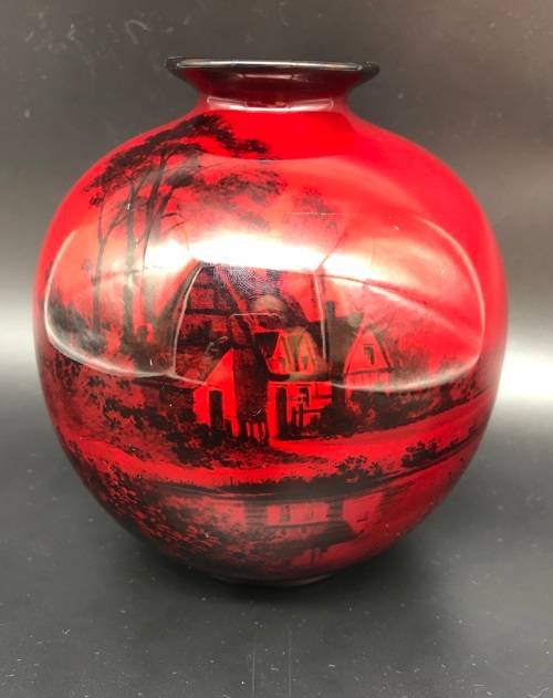 Early Royal Doulton Flambe Vase