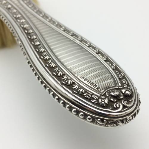 Pretty Vintage Sterling Silver Hairbrush