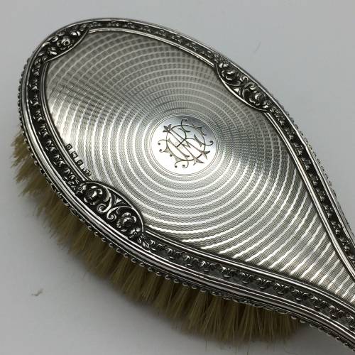 Pretty Vintage Sterling Silver Hairbrush