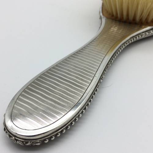 Pretty Vintage Sterling Silver Hairbrush