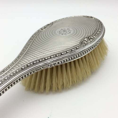 Pretty Vintage Sterling Silver Hairbrush