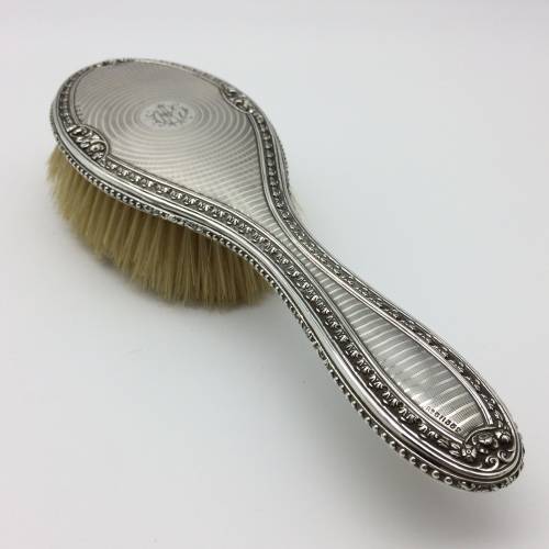 Pretty Vintage Sterling Silver Hairbrush