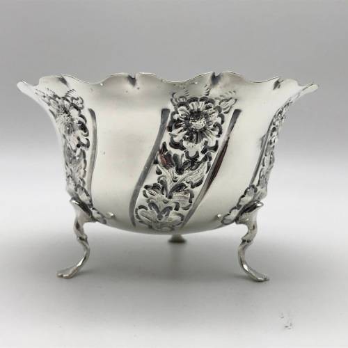 Ornate Antique Sterling Silver Sugar Bowl