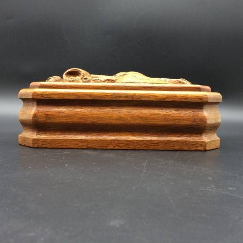Beautifully Carved Wooden Pipe/Tobacco Box (Possibly Trench Art)