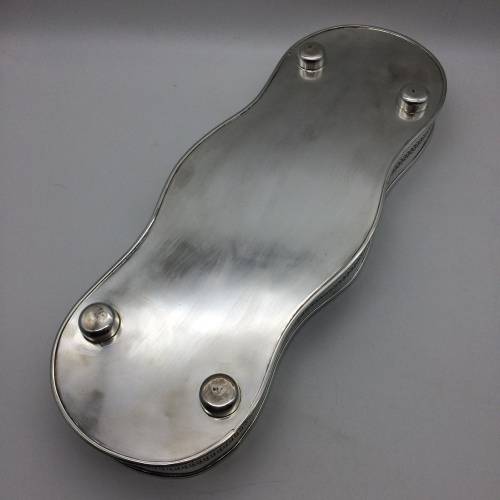 Elegant Vintage Silver-Plated Gallery Tray