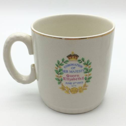 Three Collectable `Queen Elizabeth II` Commemorative Mugs