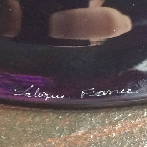 Vintage Set of `Lalique` Crystal Bowls and Plates