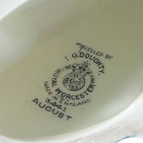 Adorable Royal Worcester `August` Child Figurine (3441)