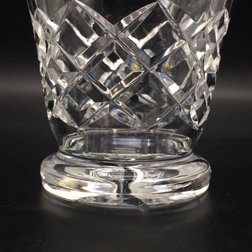 Good Quality `Rose-Cut` Crystal Vase