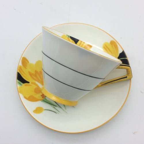 1930`s Art Deco `Paragon` China Tea Trio