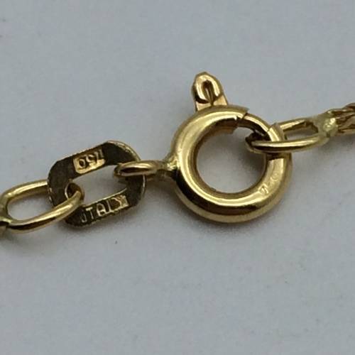 Vintage Italian 18ct Gold Necklace (Wheat Link)