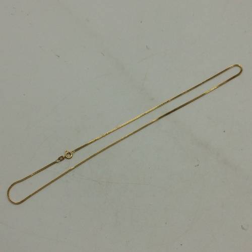 Vintage Italian 18ct Gold Necklace (Wheat Link)