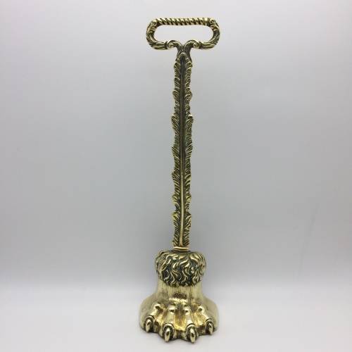 Impressive Antique `Brass Lions Paw` Doorstop (1830 -1860)