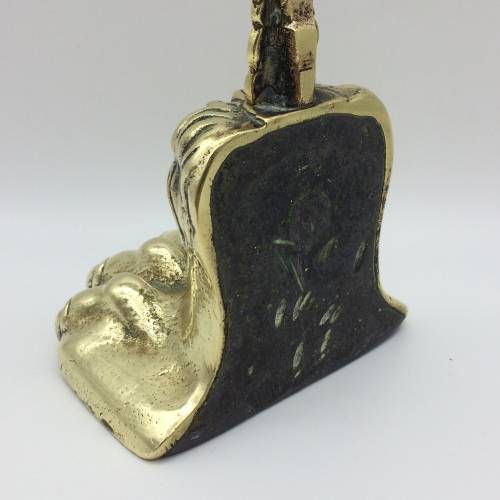 Impressive Antique `Brass Lions Paw` Doorstop (1830 -1860)