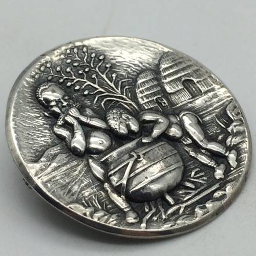 Vintage South African Silver `Candida` Brooch