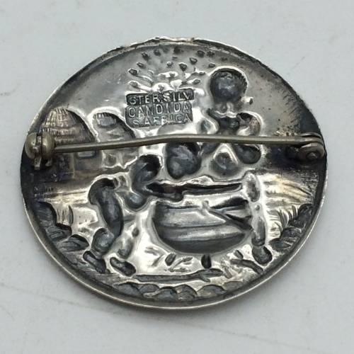 Vintage South African Silver `Candida` Brooch